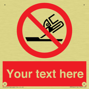 Custom prohibition Do not use for face grinding